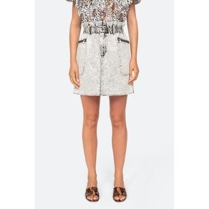 NWOT Sea New York Dax Acid Wash Denim Skirt